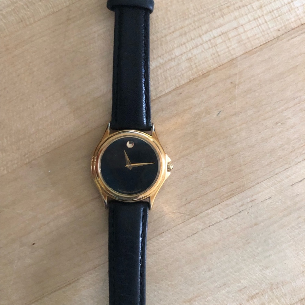 Women’s Movado watch w bill leather strap